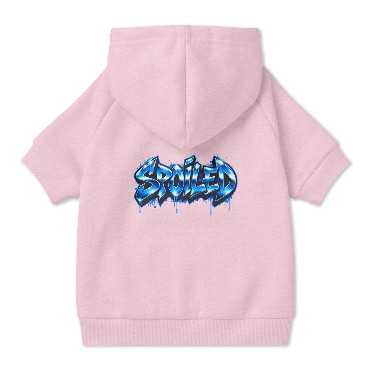 Spoiled Blue Graffiti Pet Hoodie