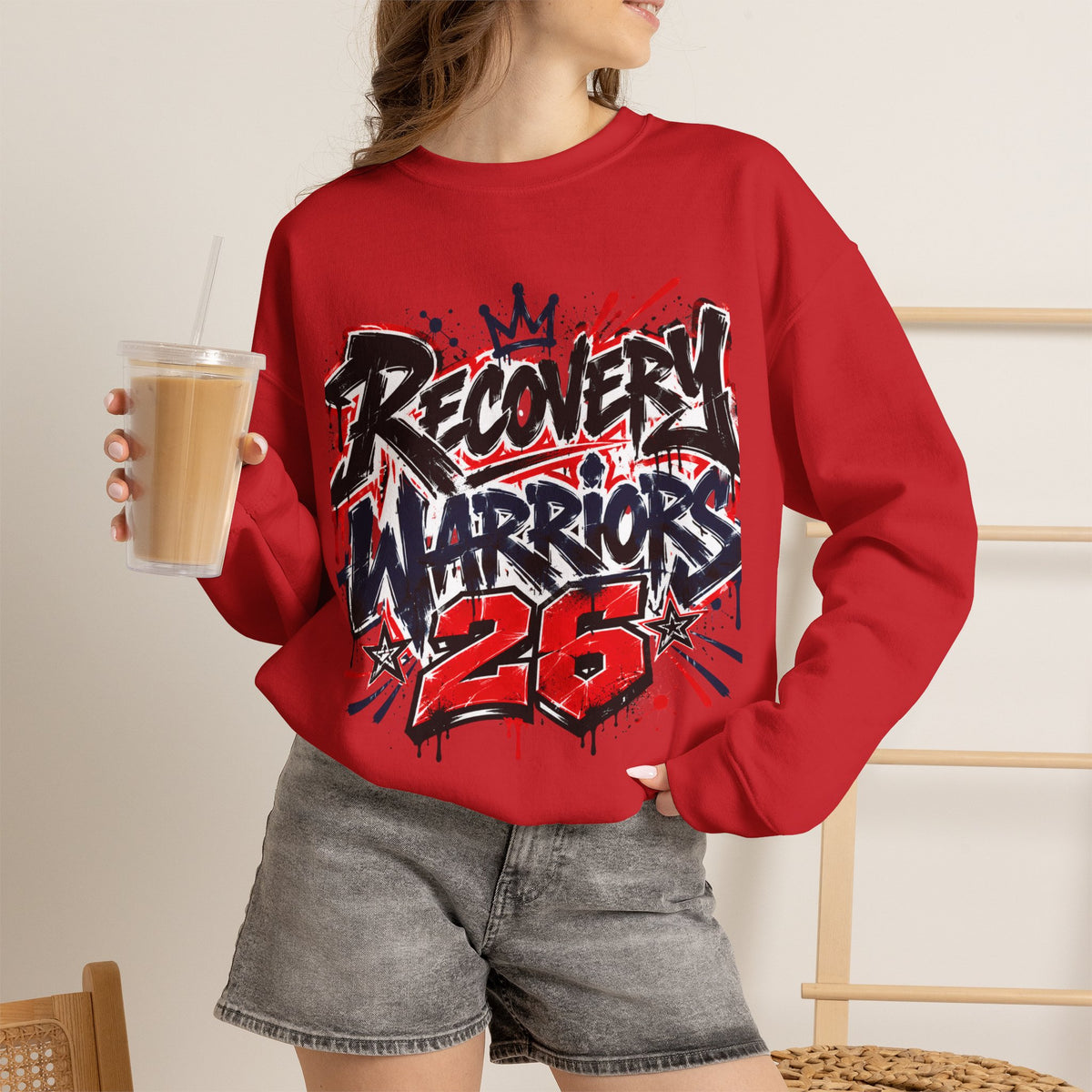 Recovery Warriors 26 Graphic Sweatshirt