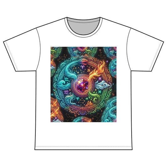 Recovery Warriors T-Shirt — Psychedelic Elemental Mandala Graphic Tee