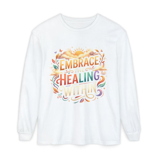 Embrace the Healing Within Long Sleeve Tee – Recovery Warriors