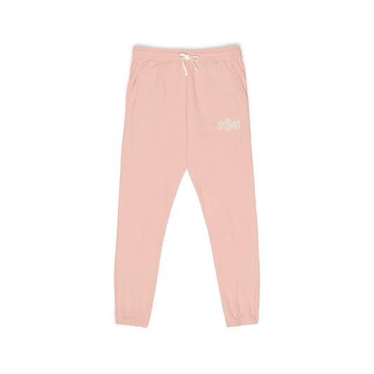 Ember Script Sweatpants — Garment-Dyed Fleece Joggers with "overthinker" Script