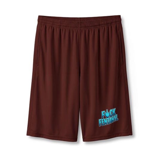 F*ck Fentanyl — Bold Graphic 7" Pocketed Performance Shorts
