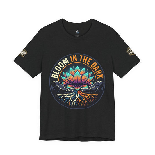 Bloom in the Dark T-Shirt – Lotus Floral Recovery Graphic Tee