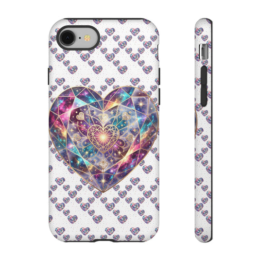 Galaxy Heart Tough Phone Case — Sparkling Cosmic Heart Design