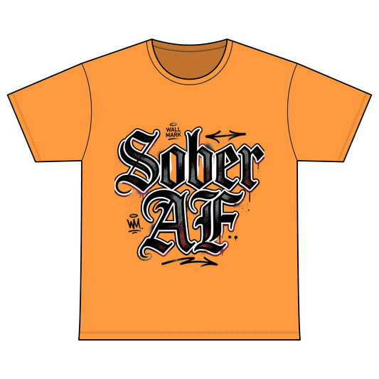 Sober AF Tee — Recovery Warriors Sobriety Shirt