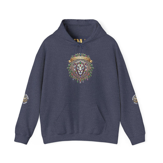 Lion Crest Hoodie – Vintage Floral Lion Recovery Sweatshirt