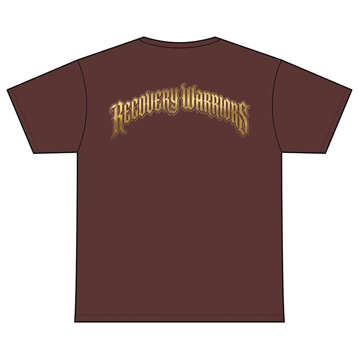 Recovery T-Shirt — Retro Sunburst “Recovery Warriors” Tee