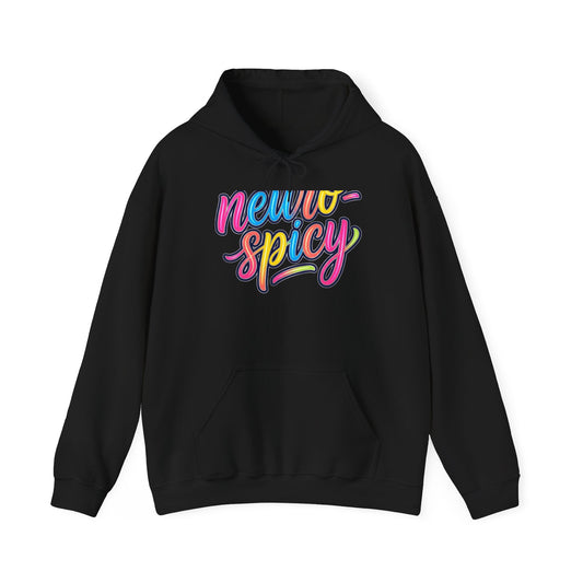 Neuro-Spicy Colorful Script Hoodie — Fun Brainy Graphic Pullover