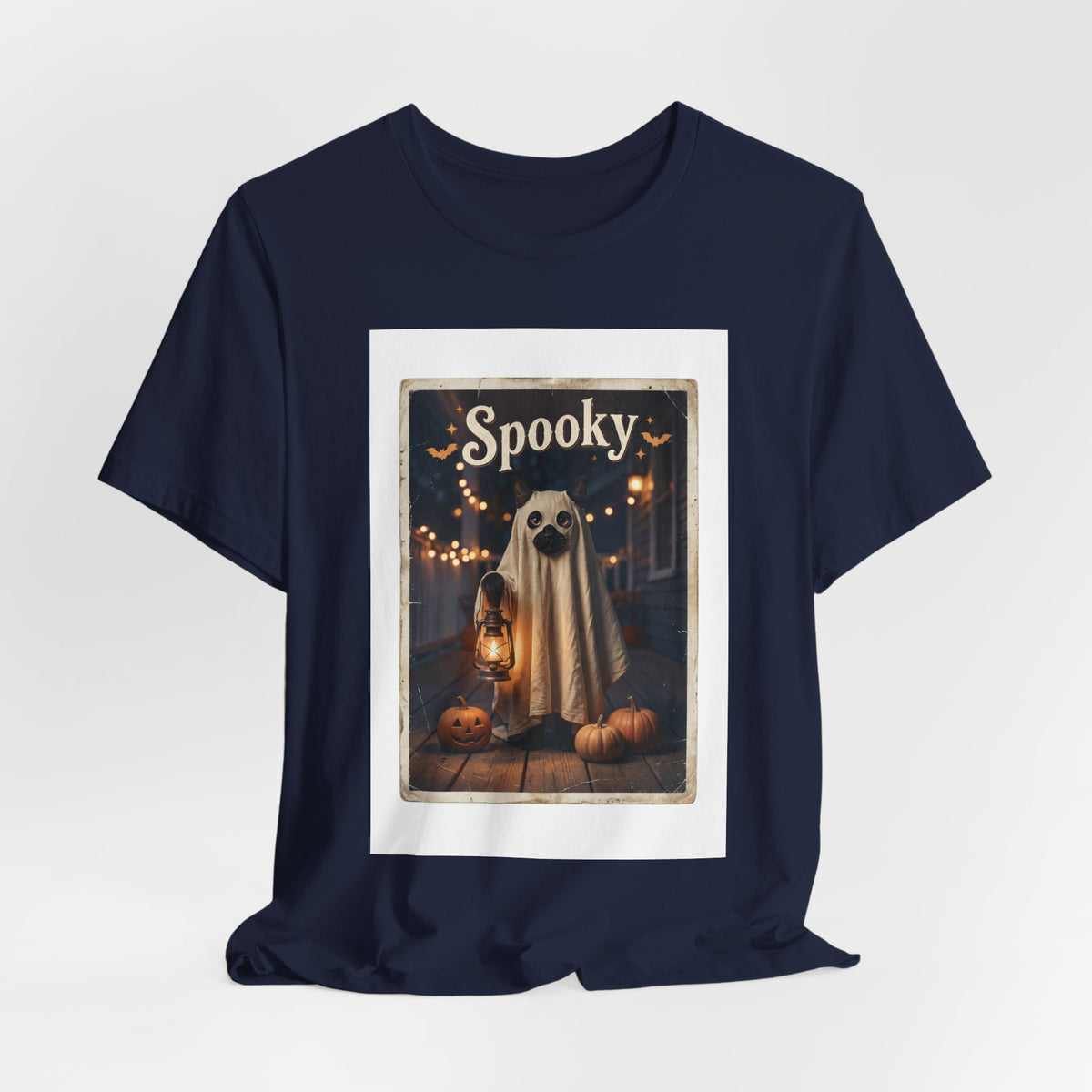 Ghost Dog Halloween Tee | Spooky Animals vintage poster