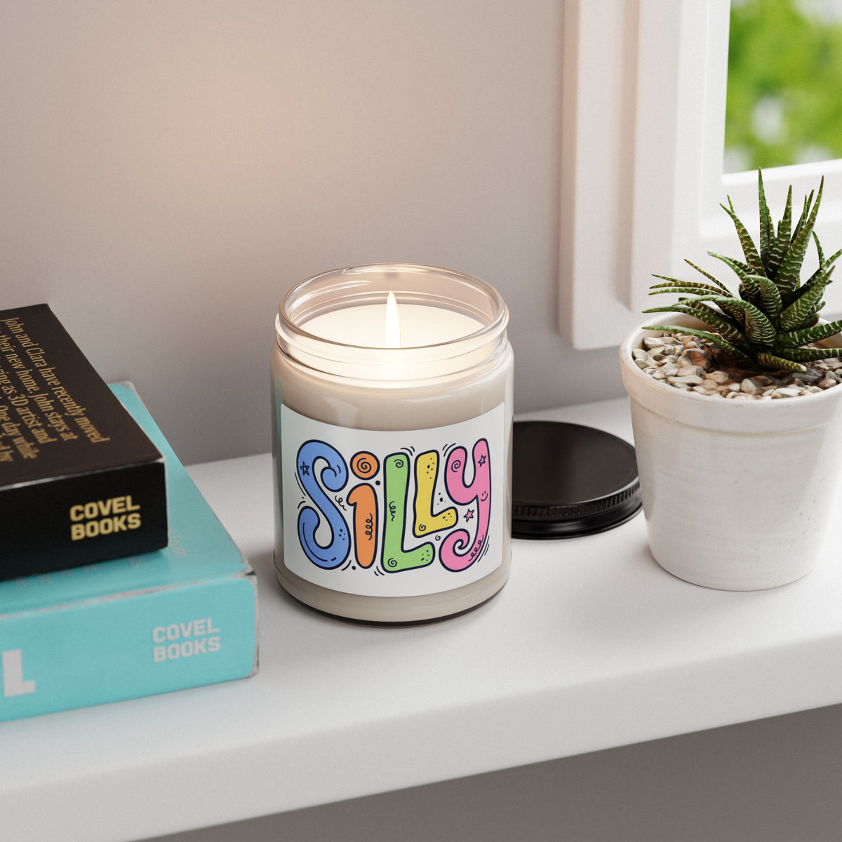 Silly Scented Soy Candle — 9oz Fun Rainbow Jar