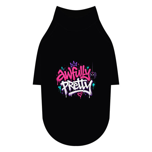 Awfully Pretty Graffiti Pet Raglan T-Shirt