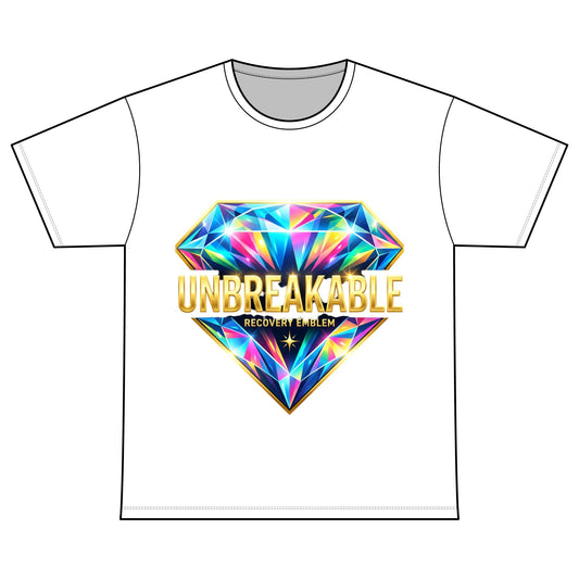 Unbreakable Diamond Recovery T-Shirt — Recovery Warriors Cotton Tee