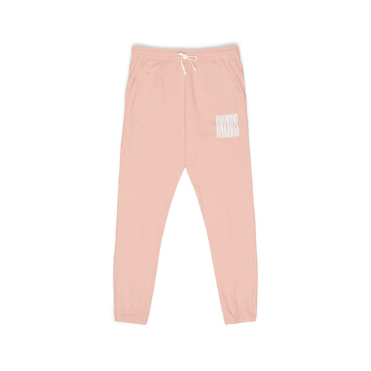 Minimal White Patch Sweatpants — ANXIOUS Graphic Joggers