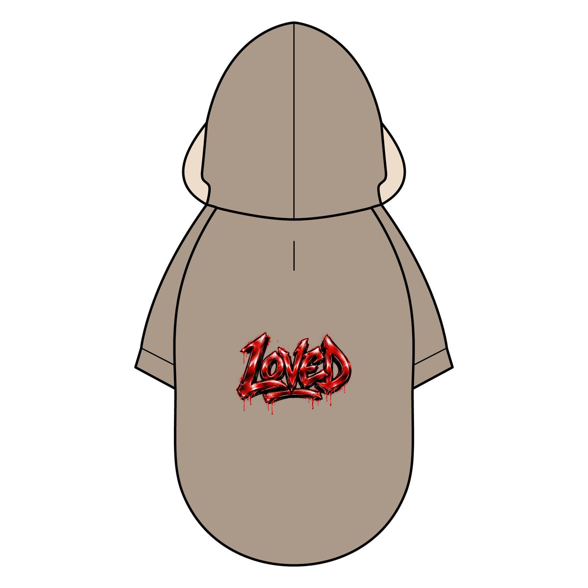 Loved Graphic Pet Parka Jacket