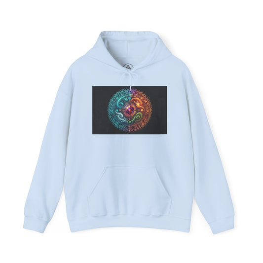 Recovery Warriors Hoodie — Colorful Yin Yang Addiction Recovery Support Sweatshirt