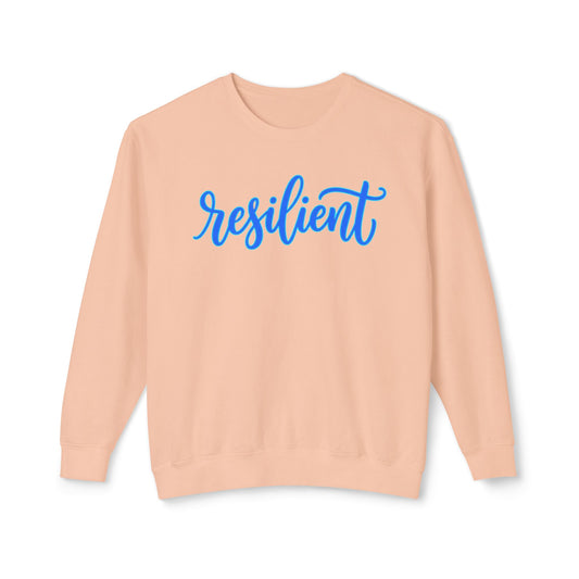Resilient Script Sweatshirt — Inspirational Crewneck for Women & Men