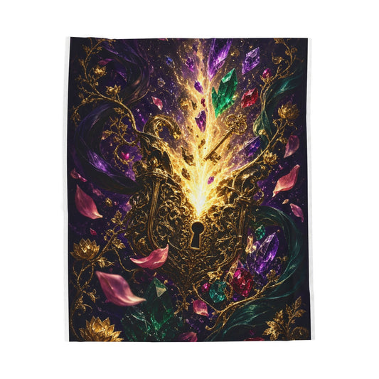 Mystic Keyhole Velveteen Plush Blanket