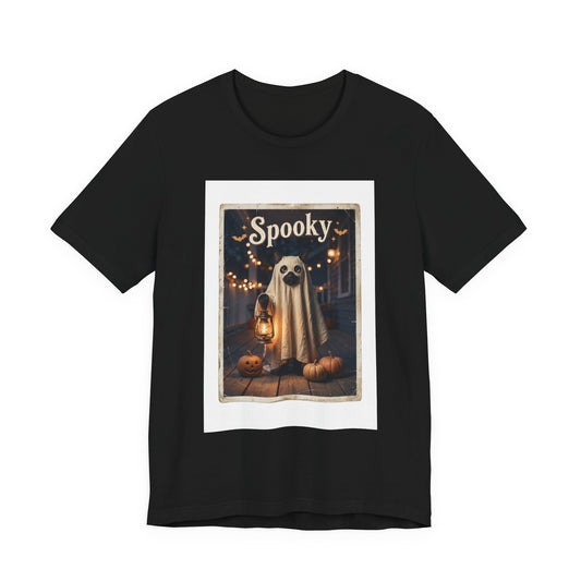 Ghost Dog Halloween Tee | Spooky Animals vintage poster