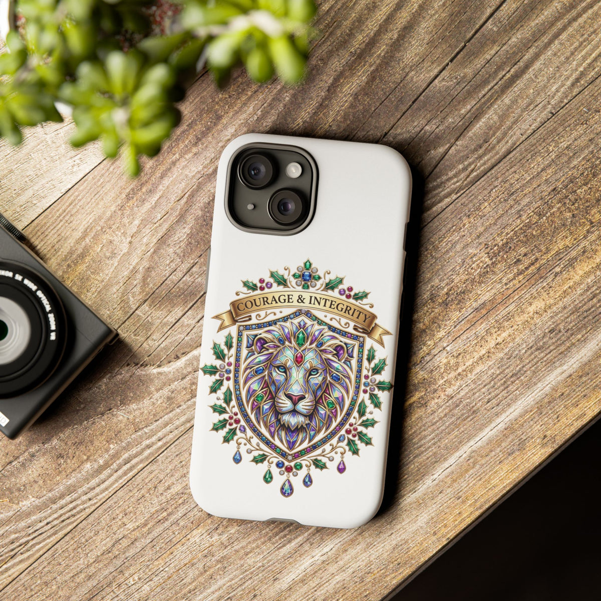 Courage & Integrity Lion Phone Case