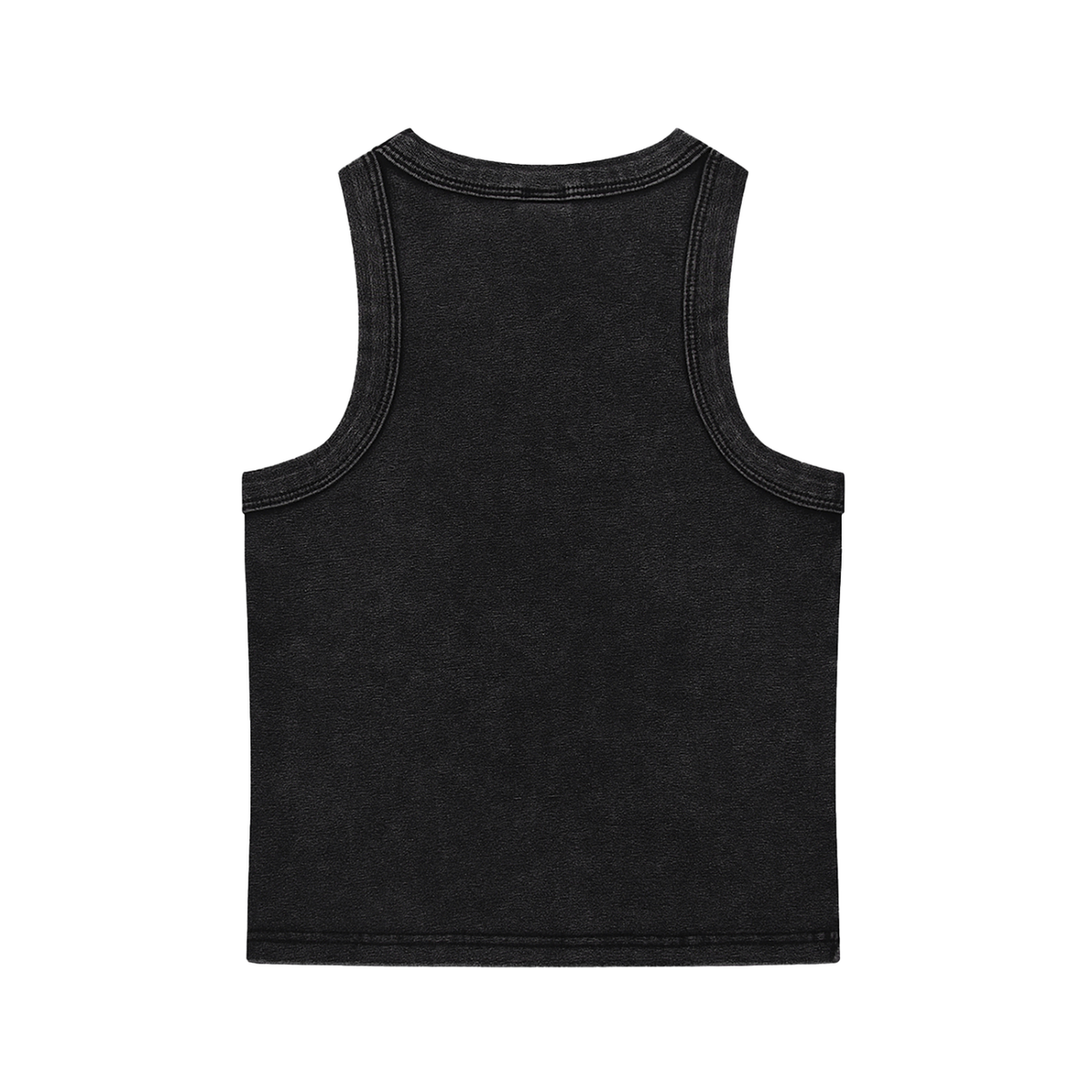 Found Colorful Graffiti Snow-Washed Tank Top