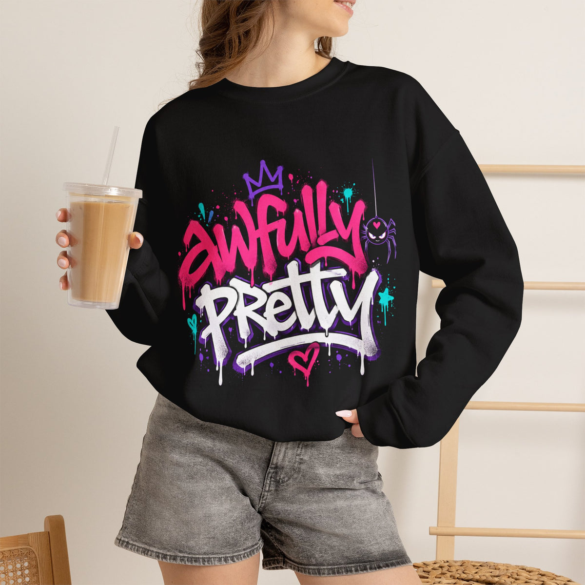 Awfully Pretty Graffiti Sweatshirt