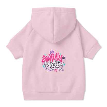 Awfully Pretty Graffiti Pet Hoodie