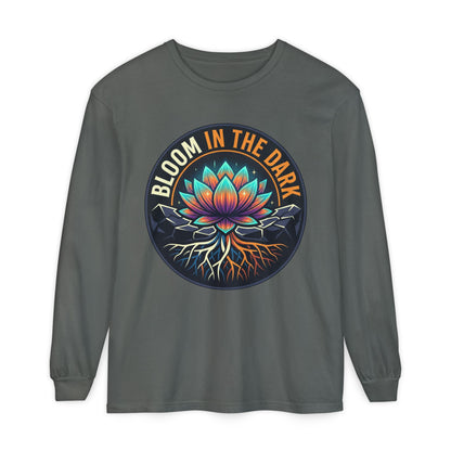 Bloom in the Dark Long Sleeve Tee – Lotus Recovery Shirt