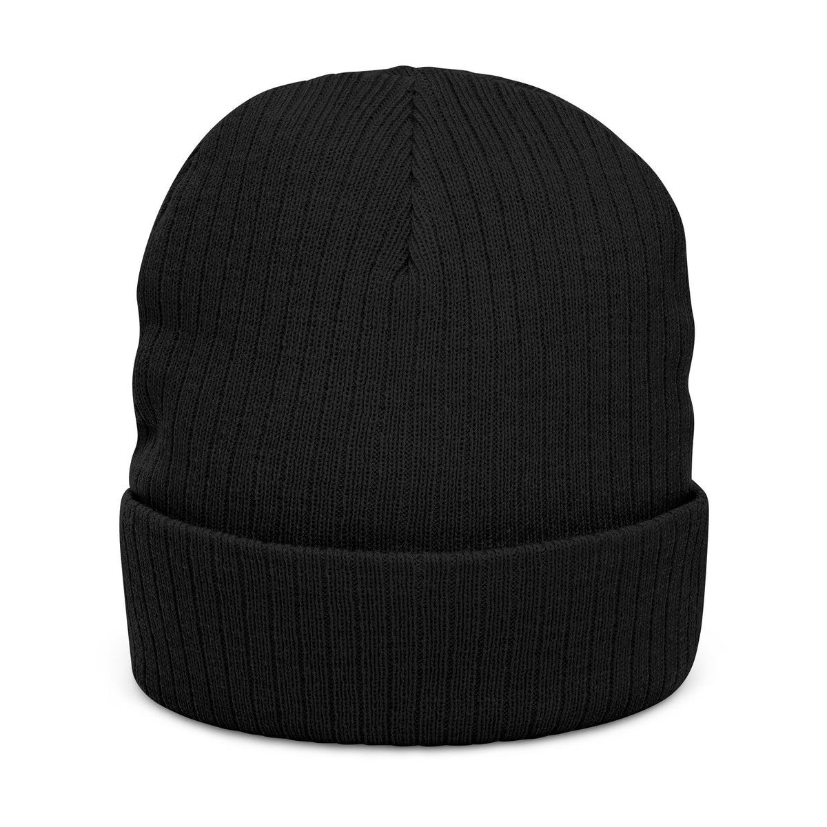 Love Embroidered Ribbed Knit Beanie