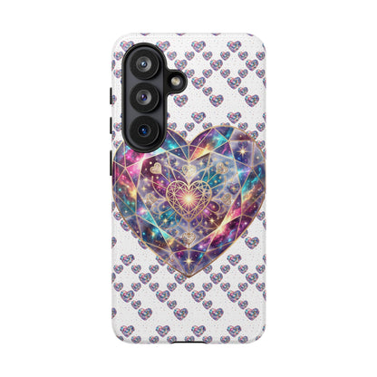 Galaxy Heart Tough Phone Case — Sparkling Cosmic Heart Design
