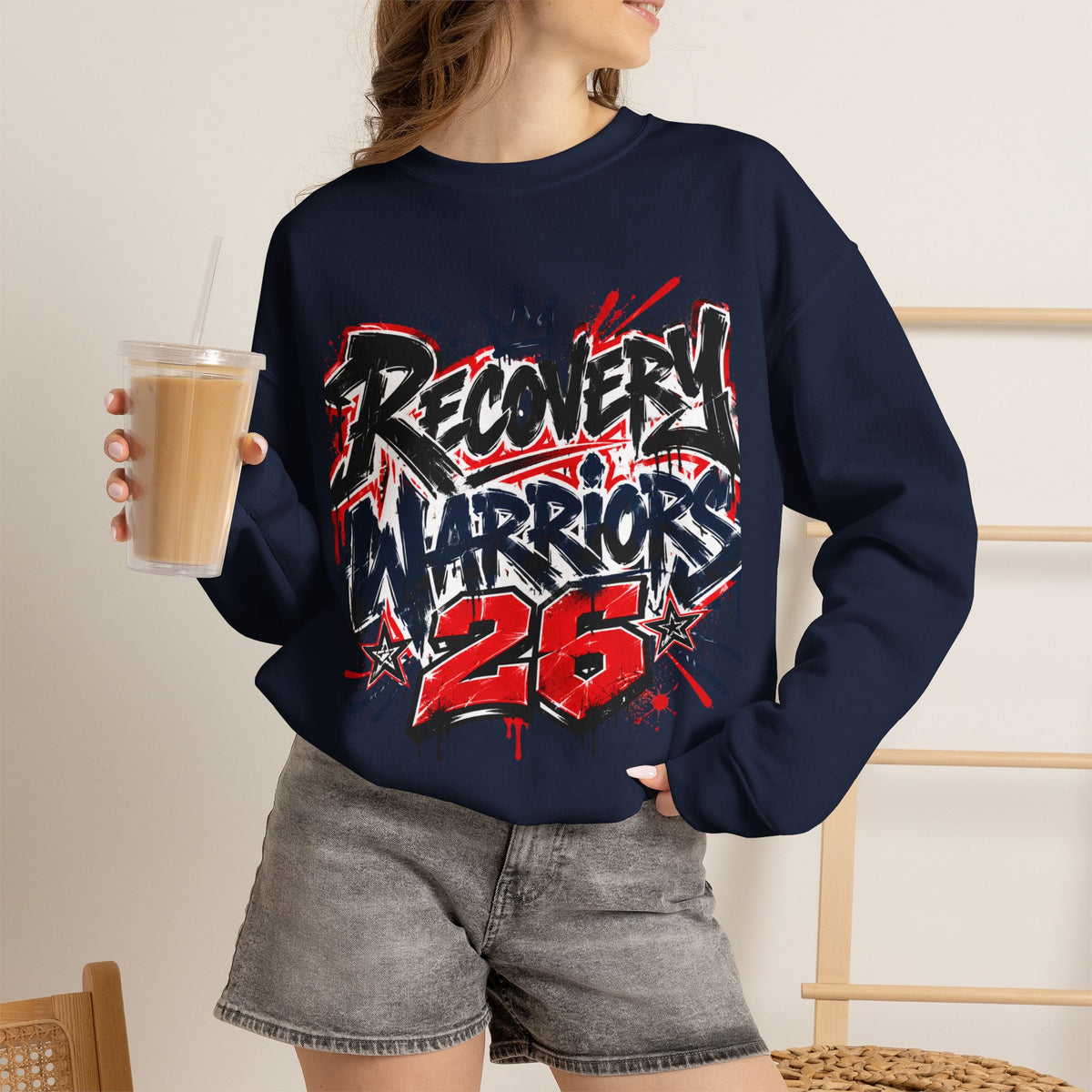 Recovery Warriors 26 Graphic Sweatshirt