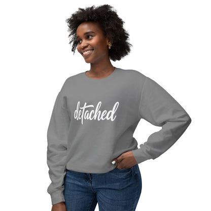 Detached Crewneck Sweatshirt — Minimal Script Pullover