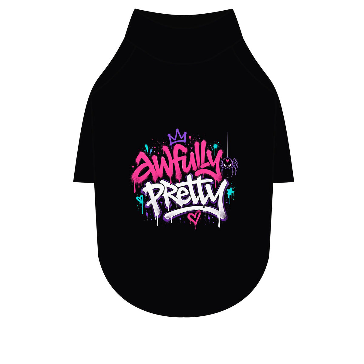 Awfully Pretty Graffiti Pet Raglan T-Shirt