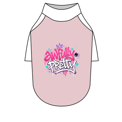 Awfully Pretty Graffiti Pet Raglan T-Shirt