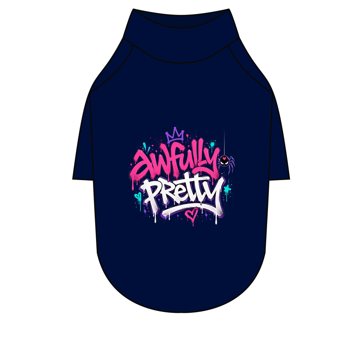 Awfully Pretty Graffiti Pet Raglan T-Shirt