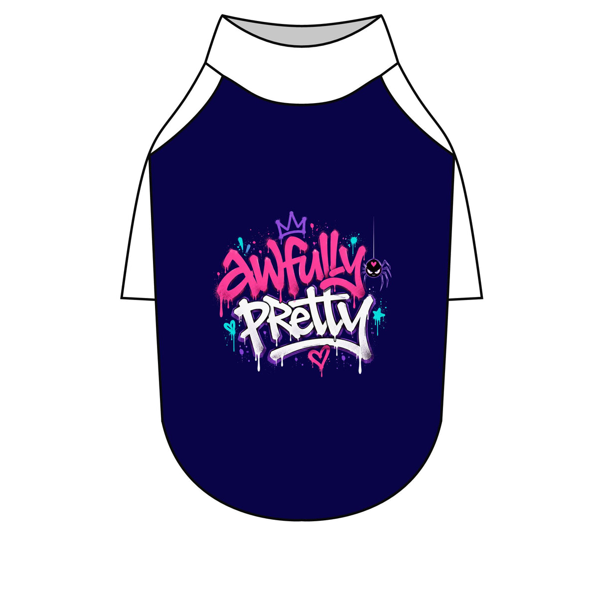 Awfully Pretty Graffiti Pet Raglan T-Shirt