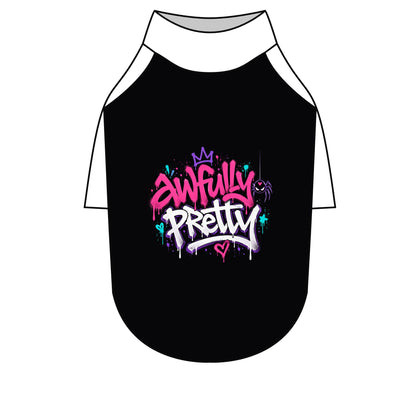 Awfully Pretty Graffiti Pet Raglan T-Shirt