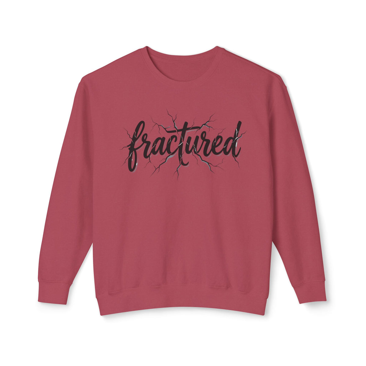 Fractured Script Crewneck Sweatshirt