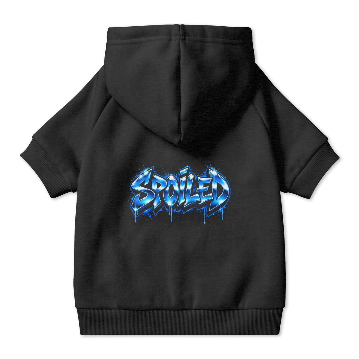 Spoiled Blue Graffiti Pet Hoodie