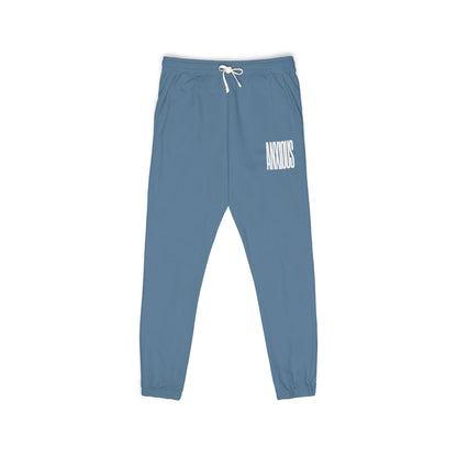 Minimal White Patch Sweatpants — ANXIOUS Graphic Joggers