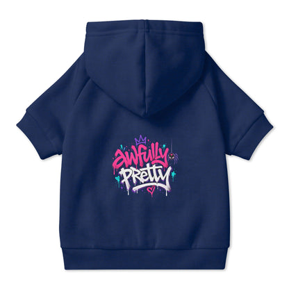Awfully Pretty Graffiti Pet Hoodie