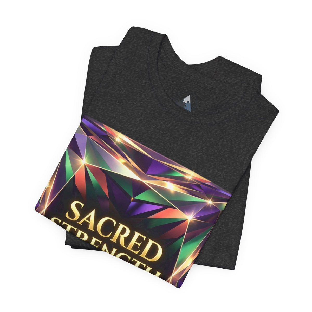 Sacred Strength Graphic Tee — Spiritual Affirmation Shirt
