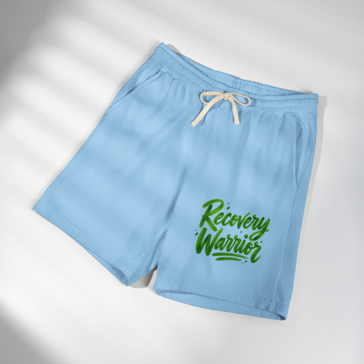 Recovery Warrior Fleece Sweat Shorts — Lightweight Comfort Lounge Shorts