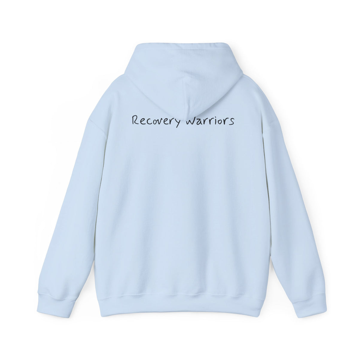 Hoodie — 'Ugly' Script Front & 'Recovery Warriors' Back Pullover