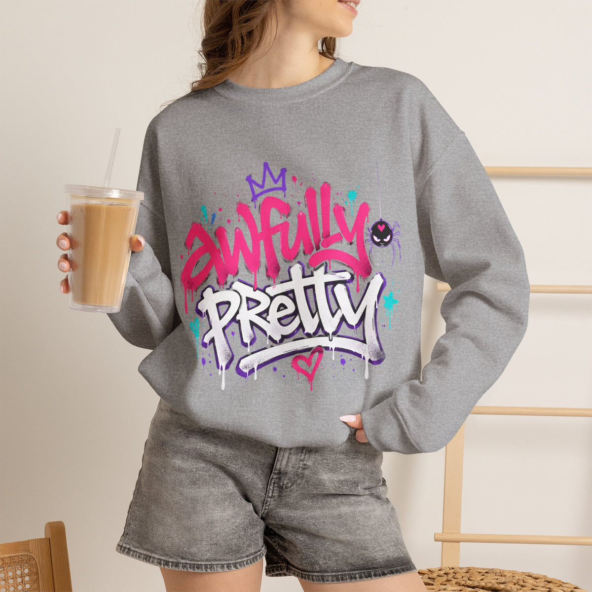 Awfully Pretty Graffiti Sweatshirt