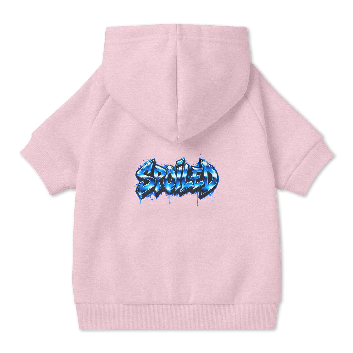 Spoiled Blue Graffiti Pet Hoodie