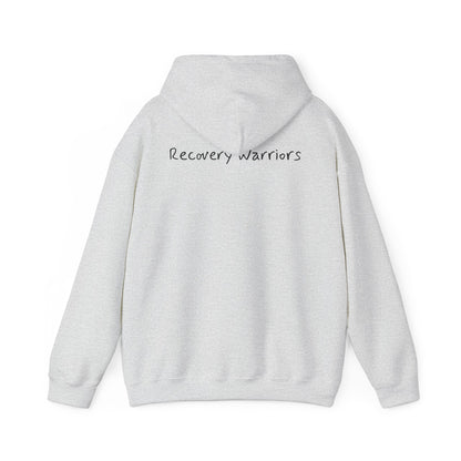 Ugly Script Hoodie — Recovery Warriors Back Print (designed for Joseph)
