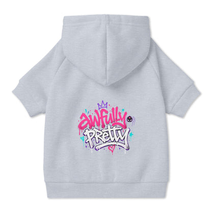 Awfully Pretty Graffiti Pet Hoodie