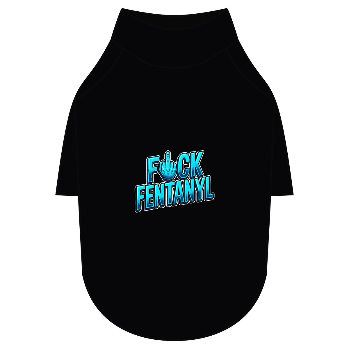 Pet Raglan T-Shirt – F*ck Fentanyl Awareness Dog Shirt
