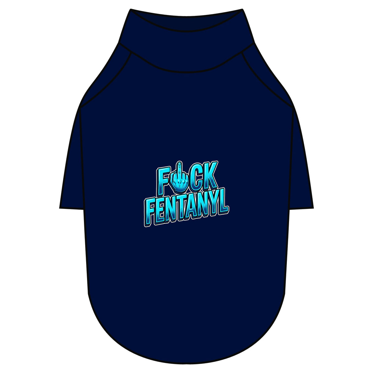 Pet Raglan T-Shirt – F*ck Fentanyl Awareness Dog Shirt