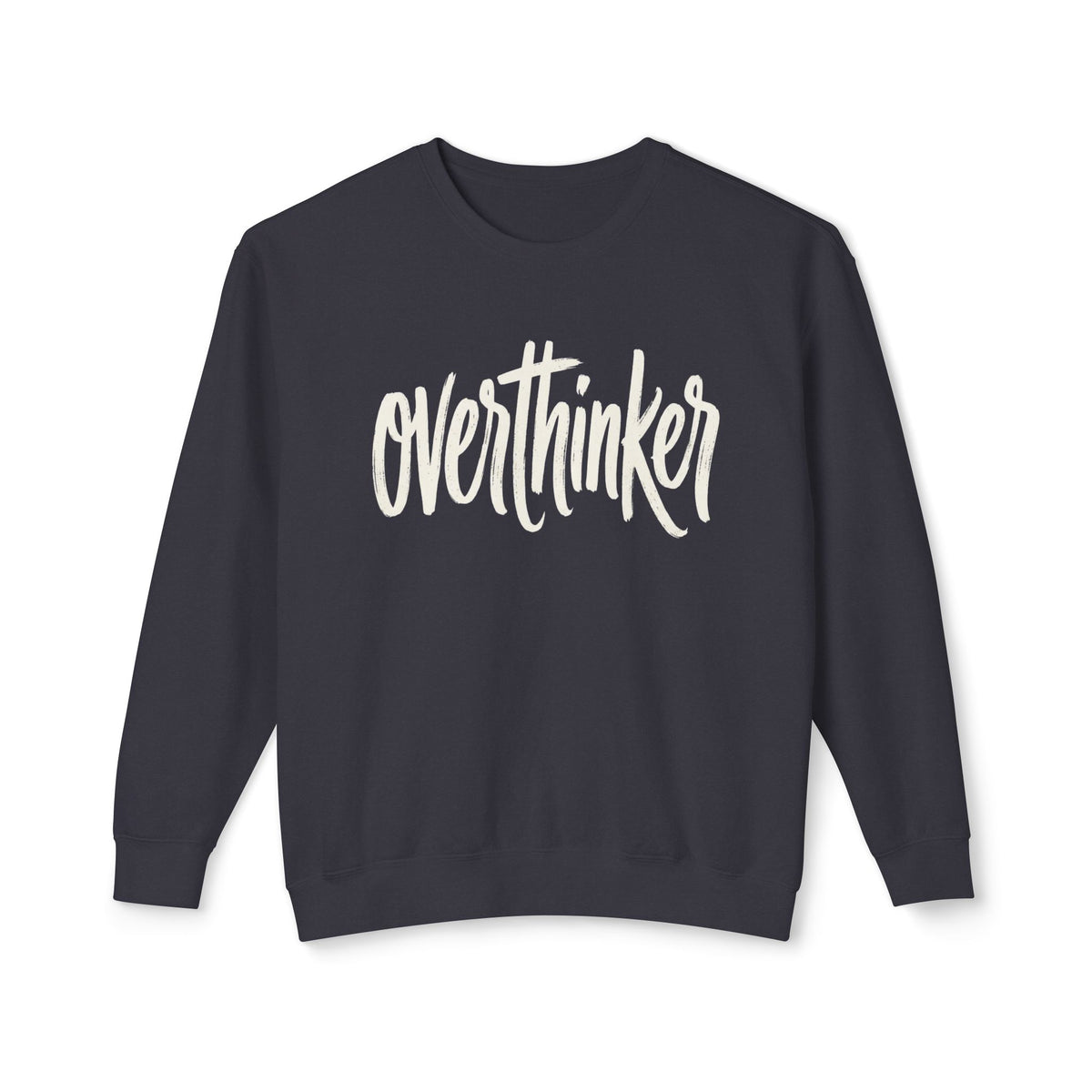 Overthinker Crewneck Sweatshirt — Lightweight Peach Pullover for Thoughtful Minds